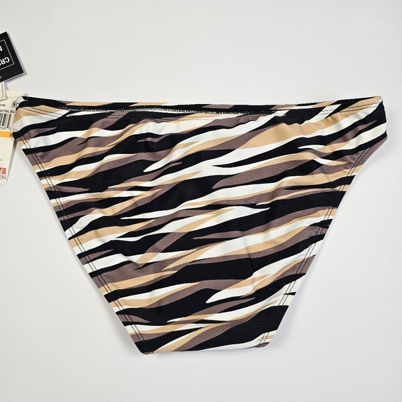 Salt + Cove Women's Juniors' Brown Printed V-Wire 2 Piece Bikini Swimwear Size S - Picture 10 of 14